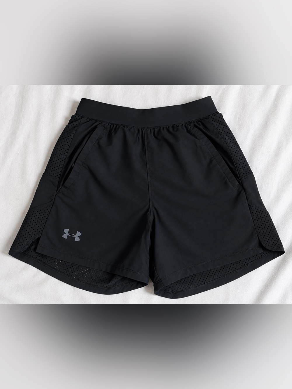 Under Armour Black Women's Athletic Mesh-Panel Shorts